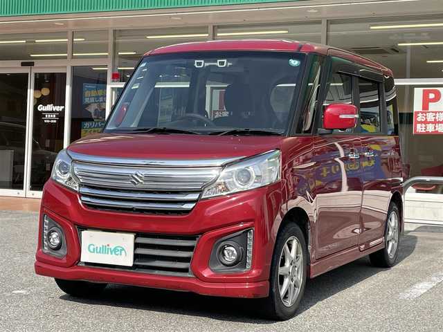 スズキ スペーシア カスタム XS 岐阜県 2015(平27)年 4.5万km フェニックスレッドパール 純正メモリナビ/AM FM BT TV CD DVD USB/全方位カメラ/前席シートヒーター/ベンチシート/純正フロアマット/両側パワースライドドア/オートライト/ドアバイザー/電格ミラー/サマータイヤ鉄ホイール積載