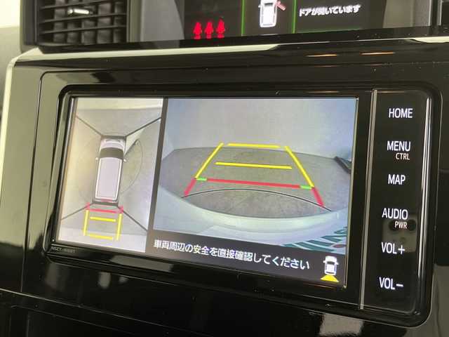 トヨタ ルーミー カスタムG 千葉県 2022(令4)年 1.6万km ブラックマイカメタリック/パールホワイト2トーン スマートアシスト/　・衝突回避・軽減ブレーキ機能 /・オートハイビーム/・誤発進抑制機能/・車線逸脱警報＆逸脱抑制制御/・先行車発進お知らせ機能/・進入禁止標識認識機能/レーダークルーズコントロール/コーナーセンサー /パノラミックビューモニター/両側パワースライドドア/純正7インチメモリナビ/　CD/DVD/BT/フルセグTV/電子パーキング/オートホールド/前席シートヒーター