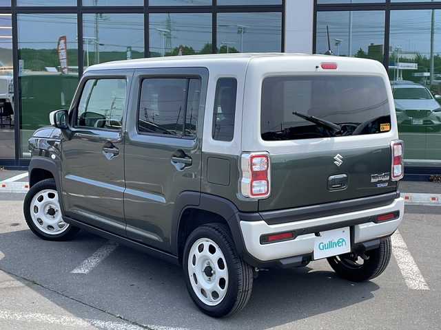 スズキ ハスラー HYBRID G 道東・釧路十勝 2023(令5)年 5.3万km クールカーキパールメタリック/ソフトベージュメタリック ・４WD/・社外メモリナビ/（CD/Bluetooth/FM/AM/AUX)/・バックカメラ/・スマートキー/・プッシュスタート/・ETC/・社外前後ドライブレコーダー/・アイドリングストップ/・デュアルカメラブレーキサポート/・横滑り防止機能/・盗難防止機能/・レーンキープアシスト/・レーダークルーズコントロール/・ダウンヒルアシストコントロール/・オートライト