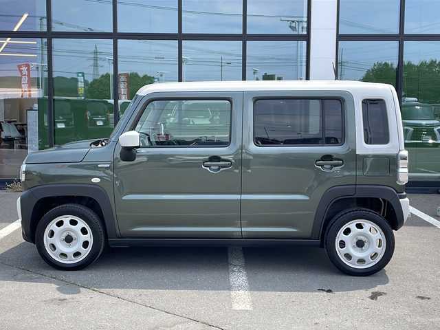 スズキ ハスラー HYBRID G 道東・釧路十勝 2023(令5)年 5.3万km クールカーキパールメタリック/ソフトベージュメタリック ・４WD/・社外メモリナビ/（CD/Bluetooth/FM/AM/AUX)/・バックカメラ/・スマートキー/・プッシュスタート/・ETC/・社外前後ドライブレコーダー/・アイドリングストップ/・デュアルカメラブレーキサポート/・横滑り防止機能/・盗難防止機能/・レーンキープアシスト/・レーダークルーズコントロール/・ダウンヒルアシストコントロール/・オートライト