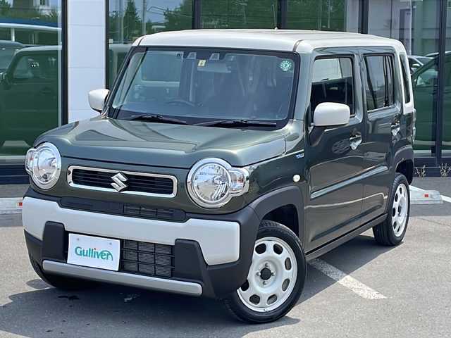 スズキ ハスラー HYBRID G 道東・釧路十勝 2023(令5)年 5.3万km クールカーキパールメタリック/ソフトベージュメタリック ・４WD/・社外メモリナビ/（CD/Bluetooth/FM/AM/AUX)/・バックカメラ/・スマートキー/・プッシュスタート/・ETC/・社外前後ドライブレコーダー/・アイドリングストップ/・デュアルカメラブレーキサポート/・横滑り防止機能/・盗難防止機能/・レーンキープアシスト/・レーダークルーズコントロール/・ダウンヒルアシストコントロール/・オートライト