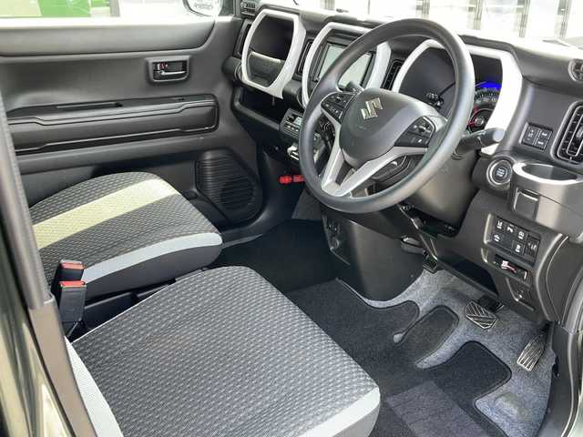 スズキ ハスラー HYBRID G 道東・釧路十勝 2023(令5)年 5.3万km クールカーキパールメタリック/ソフトベージュメタリック ・４WD/・社外メモリナビ/（CD/Bluetooth/FM/AM/AUX)/・バックカメラ/・スマートキー/・プッシュスタート/・ETC/・社外前後ドライブレコーダー/・アイドリングストップ/・デュアルカメラブレーキサポート/・横滑り防止機能/・盗難防止機能/・レーンキープアシスト/・レーダークルーズコントロール/・ダウンヒルアシストコントロール/・オートライト