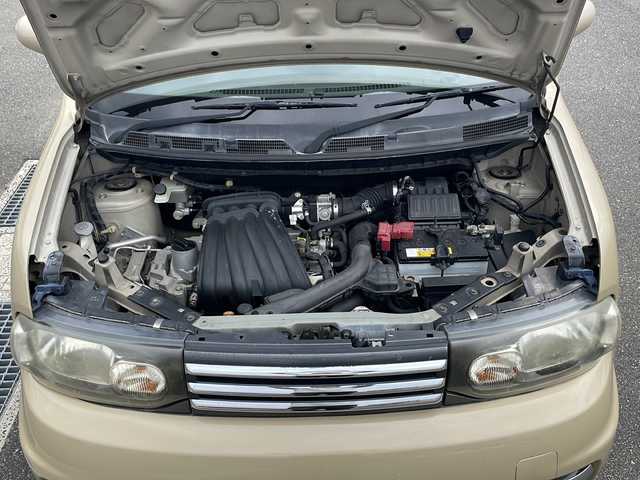 日産 キューブ 15G 山口県 2009(平21)年 17.6万km ベージュ 禁煙車　ローダウン　社外１５インチアルミホイール　ガラスルーフ　ベンチシート　純正ナビ　バックカメラ　フルセグＴＶ　スマートキー　プッシュスタート　ＥＴＣ　オートエアコン　電動格納ミラー　アームレスト