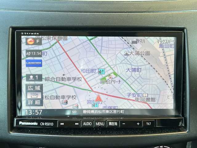 スズキ スイフト RS 静岡県 2015(平27)年 12.7万km ミネラルグレーM 社外ナビ/・FM/AM/・SD/・iPod/・フルセグTV/・USB/・Bluetooth/・CD/DVD/主要装備/・ＥＴＣ/・パドルシフト/・クルーズコントロール/・フォグランプ/・横滑り防止装置/・プッシュスタート/・オートエアコン/・１６インチ純正アルミ/・オートライト/・ステアリングスイッチ/・ＨＩＤライト