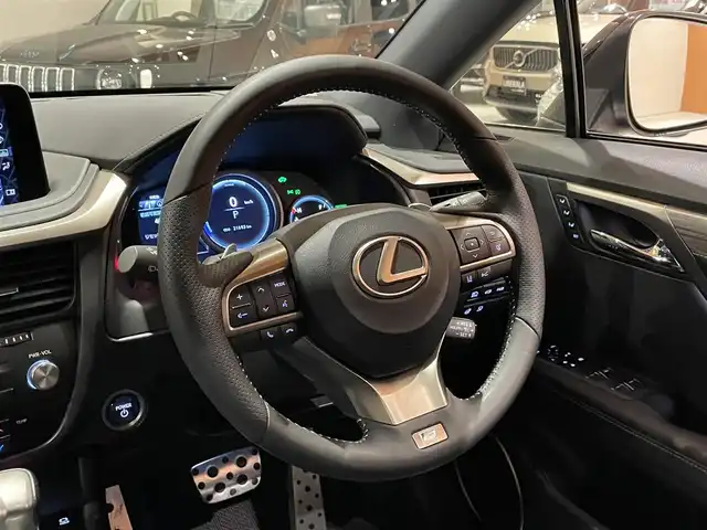 レクサス ＲＸ 450h Fスポーツ 道央・札幌 2020(令2)年 2.2万km ソニックチタニウム ワンオーナー/TRD21インチ鍛造AW/ムーンルーフ/マークレビンソンプレミアムサウンド/パノラミックビューモニター/AHS/ルーフレール/2列目シートヒーター/セカンドパワーシート/LexusSafetySystem＋/三眼フルLEDヘッドランプ/ヘッドアップディスプレイ/本革シート/シートヒーター/シートベンチレーション/ステアリングヒーター/純正メモリナビ/フルセグTV/CD/DVD/SD/USB/Bluetooth/パワーテールゲート
