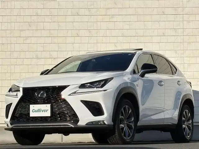 レクサス ＮＸ 300 Fスポーツ 岩手県 2019(令1)年 6万km ホワイトノーヴァガラスフレーク 禁煙車/サンルーフ/全方位カメラ/パワーバックドア/ハンドルヒーター/ミラーヒーター/シートヒーター/エアシート/純正ナビ/→フルセグTV/Bluetooth/CD/DVD/FM/AM/バックカメラ/ステアリングスイッチ/ブラインドスポットモニター/レーンキープアシスト/衝突軽減システム/電子パーキング/オートブレーキホールド/横滑り防止装置/コーナーセンサー/〇プッシュスタート/〇パドルシフト/〇電動格納ミラー/〇ウィンカーミラー/〇フロアマット/〇シガーソケット/〇USBポート/〇スマートキー/スマートキー/前後ドライブレコーダー/ビルトインETC