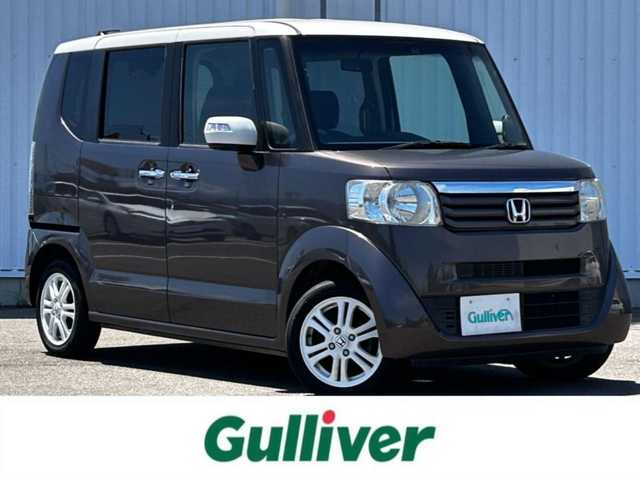 ホンダ Ｎ ＢＯＸ 2トーン G Lパッケージ 愛媛県 2014(平26)年 6.8万km プレミアムブロンズパール フルセグTV/バックカメラ/ETC/純正AW/片側パワスラ/スマートキー/プッシュスタート/アイドリングストップ/Bluetooth/CD/パワステ/パワーウィンドウ/LEDヘッドライト