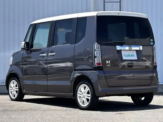 ホンダ Ｎ ＢＯＸ 2トーン G Lパッケージ 愛媛県 2014(平26)年 6.8万km プレミアムブロンズパール フルセグTV/バックカメラ/ETC/純正AW/片側パワスラ/スマートキー/プッシュスタート/アイドリングストップ/Bluetooth/CD/パワステ/パワーウィンドウ/LEDヘッドライト