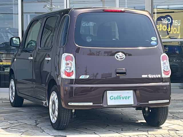 ダイハツ ミラ ココア X 静岡県 2013(平25)年 5.2万km プラムブラウンクリスタルマイカ 社外ナビ/・CD/DVD/・AM/FM/・Bluetooth/・フルセグTV/主要装備/・ＥＴＣ/・オートエアコン/・アイドリングストップ/・ハロゲンヘッドライト/・マニュアルレベリング/・ＡＢＳ/・全席パワーウィンドウ（運転席オート）/・純正ホイールキャップ/・ベンチシート