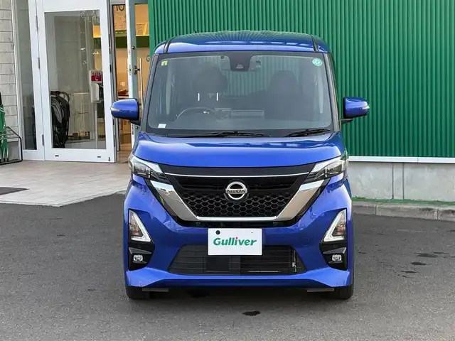 日産 ルークス HWS Gターボ プロパイロットED 宮城県 2020(令2)年 2.9万km アトランティックブルー 快適パックA/・プラズマクラスター付リアシーリングファン/・撥水加工シート/・パーソナルテーブル（後席）/・USBソケット（助手席シートバック）/・ロールサンシェード（リアドア）/＝＝＝/純正9型SDナビ/【CD・DVD・SD・BT・USB・フルセグTV】/アラウンドビューモニター/プロパイロット/レーダークルーズコントロール/純正ドライブレコーダー/社外レーダー/黒革調シートカバー/インテリジェントエマージェンシーブレーキ/踏み間違い衝突防止アシスト/インテリジェントLI（車線逸脱防止支援システム）/LDW（車線逸脱警報）/インテリジェントFCM（前方衝突予測警報）/インテリジェントDA（ふらつき警報）/標識検知機能/コーナーセンサー/ハンズフリー両側パワースライドドア/革巻きステアリング/ステアリングスイッチ/電動パーキングブレーキ/ブレーキホールド/アダプティブLEDヘッドランプ/フォグランプ/オートライト/スマートキー＆プッシュスタート/電動格納ミラー/純正15インチAW/フロアマット/W/サイド/カーテン/ニーエアバッグ