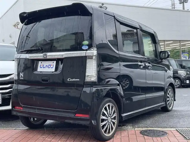 ホンダ Ｎ ＢＯＸ G ターボ SSパッケージ 福岡県 2014(平26)年 8.8万km スマートブラック (株)IDOMが運営する【じしゃロン八幡西店】の自社ローン専用車両になります。こちらは現金またはオートローンご利用時の価格です。自社ローンご希望の方は別途その旨お申付け下さい/スマートキー/純正メモリナビ /Bluetooth/ワンセグ/バックカメラ/両側パワースライドドア/クルーズコントロール/ウィンカーミラー/ETC/HID/オートライト