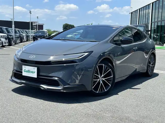 トヨタ プリウス Z 奈良県 2023(令5)年 4万km グレー ＧＲフロント/テールスポイラー　/１２，３型ナビ　/デジタルインナーミラー /パノラマルーフ /BSM /前席ベンチレーション /ワイヤレス充電 /ステアリングヒーター /ビルトインETC /AC100V