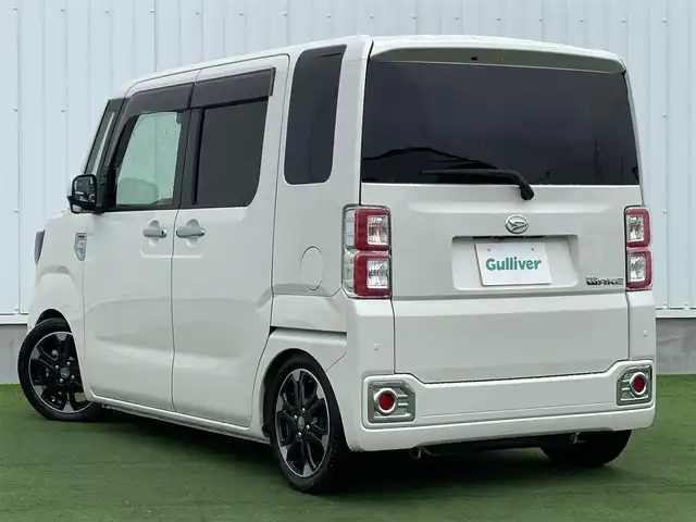ダイハツ ウェイク G ターボ　レジャーエディション SA Ⅲ 香川県 2020(令2)年 3.6万km パールホワイトⅢ 登録時走行距離：35817km/純正8型ナビ/　CD DVD BT フルセグTV/バックカメラ/ストリートライド車高調/スマートアシストIII/オートハイビーム/オートライト/LEDヘッドライト/フォグランプ/横滑り防止装置/アイドリングストップ/ETC/純正ナビ連動式ドライブレコーダー/電動格納ミラー/ドアバイザー/純正樹脂製フロアマット/ロールサンシェード/ISOFIX/革巻きステアリング/ステアリングスイッチ/プッシュスタート/スマートキー