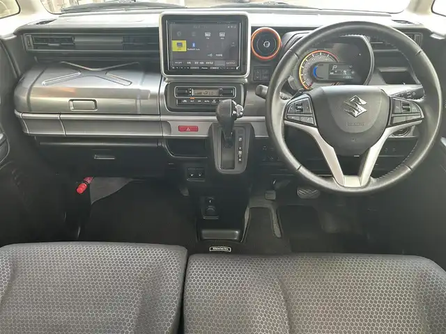 スズキ スペーシア ギア HYBRID XZターボ 福島県 2020(令2)年 4.2万km フェニックスレッドパール/ガンメタリック2トーンルーフ ４WD/純正ナビ/(CD/DVD/USB/BT/AM/FM)/両側パワースライドドア/全方位カメラ/LEDヘッドライト/衝突軽減ブレーキ/車線逸脱防止システム/クルーズコントロール/前席シートヒーター/ルーフレール/パドルシフト/ステアリングスイッチ/プッシュスタート/アイドリングストップ/ビルトインETC/リアサーキュレーター/純正フロアマット/純正ドアバイザー