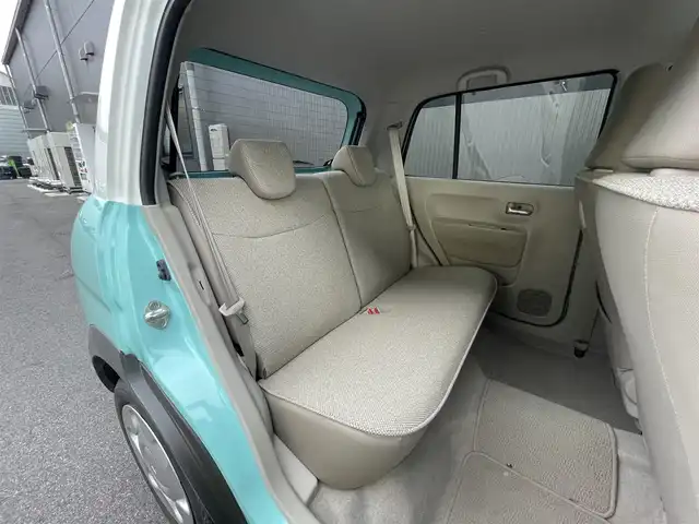 スズキ ラパン S 滋賀県 2017(平29)年 5.5万km フレンチミントパールメタリック 純正7インチナビ/【Bluetooth/CD/DVD/フルセグTV/USB】/衝突軽減ブレーキ/D席シートヒーター/HIDヘッドライト/オートライト/前方ドライブレコーダー/純正フロアマット/プッシュスタート/スマートキー/ABS/横滑り防止装置