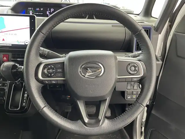 ダイハツ タント カスタム RS スタイルセレクション 滋賀県 2021(令3)年 3.5万km シャイニングホワイトパール 純正10型ナビ/Bluetooth/CD/DVD/後席モニター/クルーズコントロール/ハーフレザーシート/両側スライドドア/ドラレコ/シートヒーター/LEDヘッドライト/バックカメラ/コーナーセンサー/運転席ロングスライド/15インチ純正AW/ETC