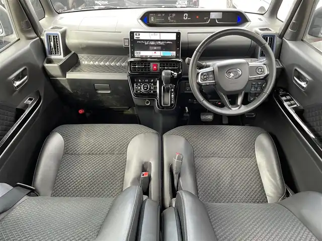 ダイハツ タント カスタム RS スタイルセレクション 滋賀県 2021(令3)年 3.5万km シャイニングホワイトパール 純正10型ナビ/Bluetooth/CD/DVD/後席モニター/クルーズコントロール/ハーフレザーシート/両側スライドドア/ドラレコ/シートヒーター/LEDヘッドライト/バックカメラ/コーナーセンサー/運転席ロングスライド/15インチ純正AW/ETC