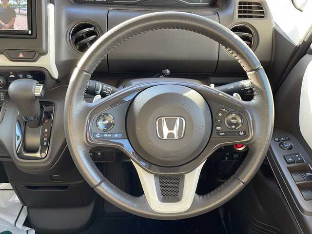 ホンダ Ｎ ＢＯＸ L ターボ 新潟県 2021(令3)年 3.1万km クリスタルブラックパール ホンダセンシング/社外SDナビ/フルセグＴＶ・Bluetooth接続/バックカメラ/コーナーセンサー前後/両側パワースライドドア/革巻きスイッチ付きステアリング/パドルシフト/レーダークルーズコントロール/レーンキープ/ＬＥＤヘッドライト/ウインカーミラー/運転席シートヒーター/ドアバイザー/エンジンスターター/ETC/社外アルミホイール/プッシュスタート