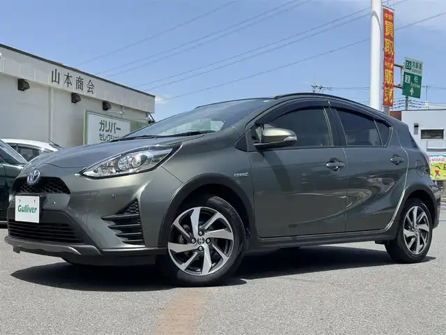 トヨタ アクア クロスオーバー グラム 千葉県 2018(平30)年 3.5万km オリーブマイカM トヨタセーフティセンス/衝突軽減ブレーキ/レーンキープアシスト/オートハイビーム/社外SDナビ/ワンセグTV/バックカメラ/コーナーセンサー/スマートキー