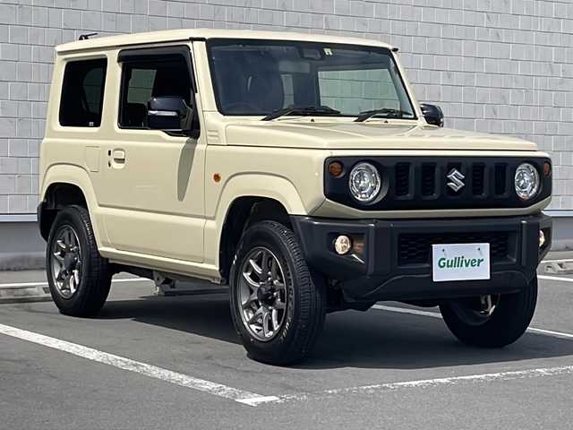 スズキ ジムニー XC 静岡県 2022(令4)年 2.1万km シフォンアイボリーM 社外ナビ/地デジTV/社外CD/Bluetooth/バックカメラ/レーダーブレーキサポート/シートヒーター/クルーズコントロール/純正16インチAW/LEDヘッドライト/ETC/スマートキー