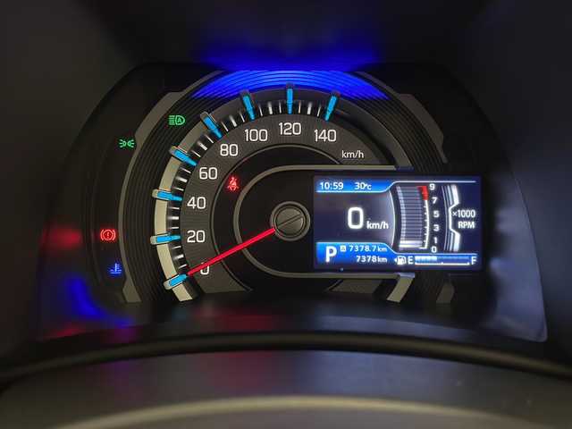 スズキ ハスラー HYBRID X ターボ 宮崎県 2024(令6)年 0.8万km ブルーイッシュブラックパール3 メーカーナビ　CD/DVD/AM/FM/SD/BT/Apple Car Play/Android Auto/スズキセーフティサポート/・デュアルカメラブレーキサポート(衝突軽減ブレーキ)/・後退時ブレーキサポート(衝突軽減ブレーキ)/・前方誤発進抑制機能/・後方誤発進抑制機能/・車線逸脱抑制機能/・車線逸脱警報機能/・ふらつき警報機能/・標識認識機能/・アダプティブクルーズコントロール/・先行車発進お知らせ機能/・ハイビームアシスト/・全方位バックカメラ/スマートキー　スペア1本/前後ドライブレコーダー/アイドリングストップ/コーナーセンサー/電動格納ミラー/シートヒーター/パドルシフト/フロアマット/ドアバイザー/ETC