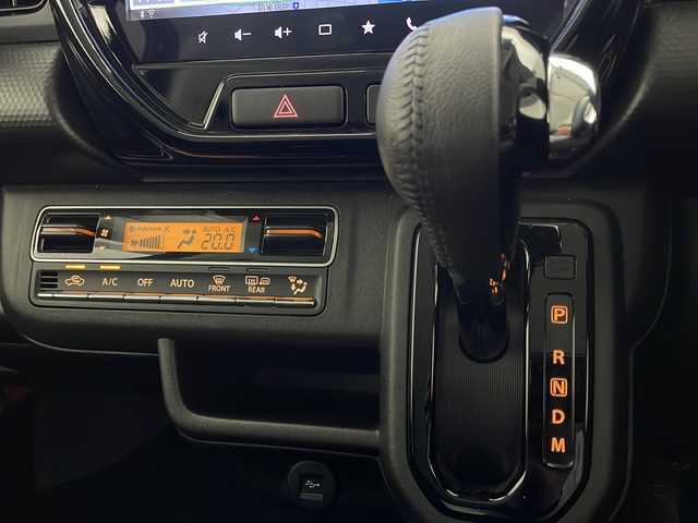 スズキ ハスラー HYBRID X ターボ 宮崎県 2024(令6)年 0.8万km ブルーイッシュブラックパール3 メーカーナビ　CD/DVD/AM/FM/SD/BT/Apple Car Play/Android Auto/スズキセーフティサポート/・デュアルカメラブレーキサポート(衝突軽減ブレーキ)/・後退時ブレーキサポート(衝突軽減ブレーキ)/・前方誤発進抑制機能/・後方誤発進抑制機能/・車線逸脱抑制機能/・車線逸脱警報機能/・ふらつき警報機能/・標識認識機能/・アダプティブクルーズコントロール/・先行車発進お知らせ機能/・ハイビームアシスト/・全方位バックカメラ/スマートキー　スペア1本/前後ドライブレコーダー/アイドリングストップ/コーナーセンサー/電動格納ミラー/シートヒーター/パドルシフト/フロアマット/ドアバイザー/ETC