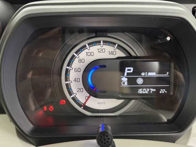 スズキ スペーシア HYBRID X 鹿児島県 2022(令4)年 1.6万km ブルーイッシュブラックパール3 ワンオーナー/純正8インチナビ/（フルセグ/Bluetooth/CD/DVD/AM/FM）/全方位カメラ/両側パワースライドドア/D席シートヒーター/デュアルセンサーブレーキ/先行車発進お知らせ機能/コーナーセンサー/リアサンシェード/シートバックテーブル/ハイビームアシスト/レーンキープアシスト/プッシュスタートボタン/スマートキー/取扱説明書