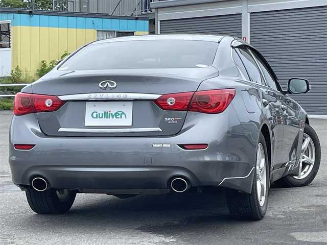 日産 スカイライン ハイブリッド 350GT FOUR Type P 道央・札幌 2016(平28)年 9.4万km ダークメタルグレー ４WD/純正メーカーナビ/CD/DVD/BT/フルセグ/横滑り防止装置/レーダークルーズコントロール/クリアランスソナー/アラウンドビューモニター/ビルトインETC/ドライブレコーダー/DRIVEMODE/前席パワーシート/D席メモリーシート/前席シートヒーター/レザーシート/革巻きステアリング/ステアリングリモコン/自動防眩ミラー/MTモード付AT/プッシュスタート/スマートキー/LEDヘッドライト/オートライト/フォグランプ/電動格納ミラー/ウィンカーミラー/純正フロアマット/ドアバイザー