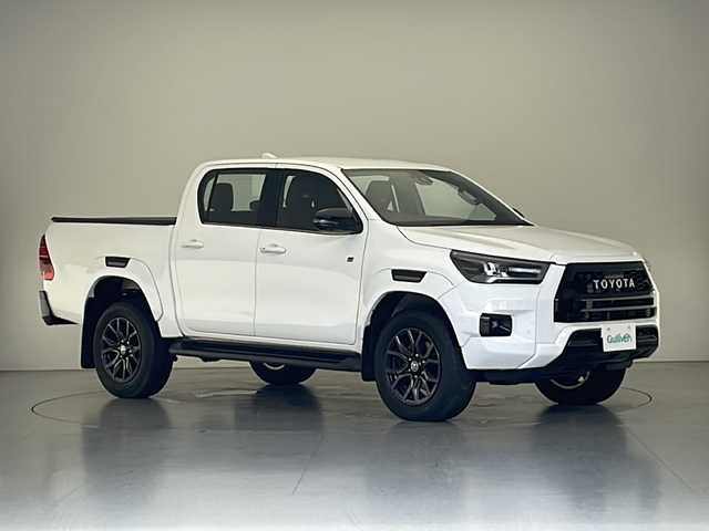トヨタ ハイラックス Z GRスポーツ 長野県 2023(令5)年 0.3万km スーパーホワイトⅡ ４WD/純正ナビ/アダクティブクルーズコントロール/プッシュスタート/ＬＥＤヘッドライト/アラウンドビューモニター/オートライト/ＬＤＡ/ＰＣＳ/ＲＳＡ/車線逸脱防止/パドルシフト/フロント/リアフォグ/ステアリングスイッチ/電格ミラー