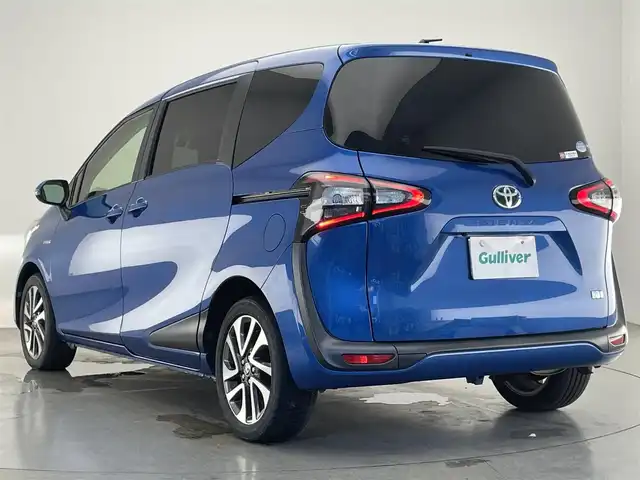 トヨタ シエンタ ハイブリッド G 愛知県 2015(平27)年 7.6万km コバルトブルーメタリック 純正ナビ　フルセグＴＶ　後席モニター　オートハイビーム　ＬＥＤオートライト　両側パワースライドドア　バックカメラ　シートヒーター　純正ＯＰ１６インチアルミ　衝突軽減装置　車線逸脱　フォグランプ　禁煙車