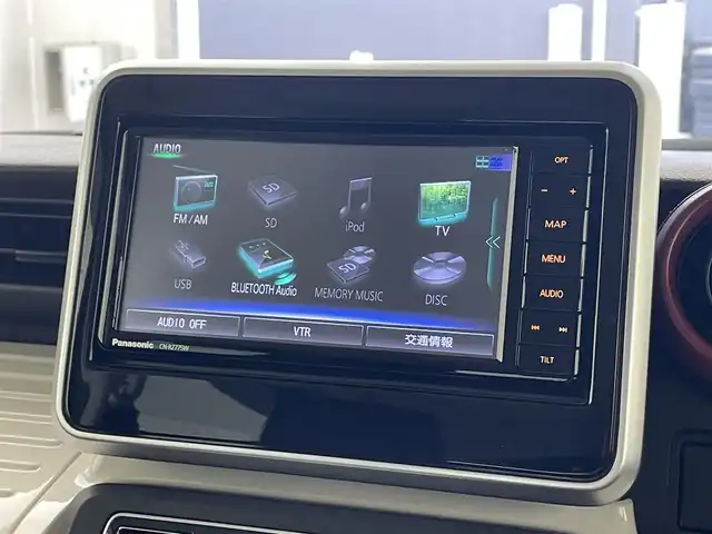 スズキ スペーシア HYBRID X 滋賀県 2023(令5)年 2.9万km アーバンブラウンパールメタリック 純正ナビ/CD/DVD/Bluetooth/フルセグTV/バックカメラ/両側パワースライドドア/シートヒーター/オートエアコン/デュアルカメラブレーキサポート/アイドリングストップ/コーナーセンサー/オートライト