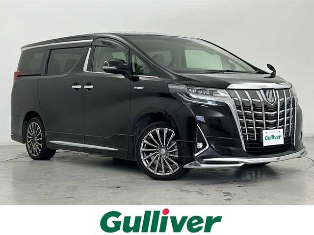 トヨタ アルファードハイブリット X 宮城県 2018(平30)年 3.9万km ブラック 禁煙車/モデリスタエアロ/トヨタセーフティセンス/・プリクラッシュセーフティ/・レーンキープアシスト/・レーダークルーズコントロール/・オートハイビームアシスト/・ブラインドスポットモニター/デジタルインナーミラー/ビックX11インチナビ/・CD.DVD.SD.BT/フルセグTV/バックモニター/両側パワースライドドア/電動パーキングブレーキ/オートホールド/LEDヘッドライト/フォグランプ/ビルトインETC/横滑り防止装置/カーアロマ/プッシュスタート/スマートキー/社外19インチアルミホイール/社外フロアマット