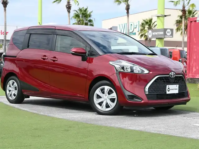 トヨタ シエンタ G 千葉県 2020(令2)年 1.9万km センシュアルレッドマイカ ワンオーナー/Toyota Safety Sense/・プリクラッシュセーフティ/・レーンディパーチャーアラート/・オートハイビーム/両側パワースライドドア/社外メモリーナビ/地デジTV/【DVD/CD再生機能　Bluetooth接続】/バックカメラ/ドライブレコーダー（前後撮影）【TZ-D205W】/革巻きステアリング/ステアリングスイッチ/ETC/LEDヘッドライト/スマートキー