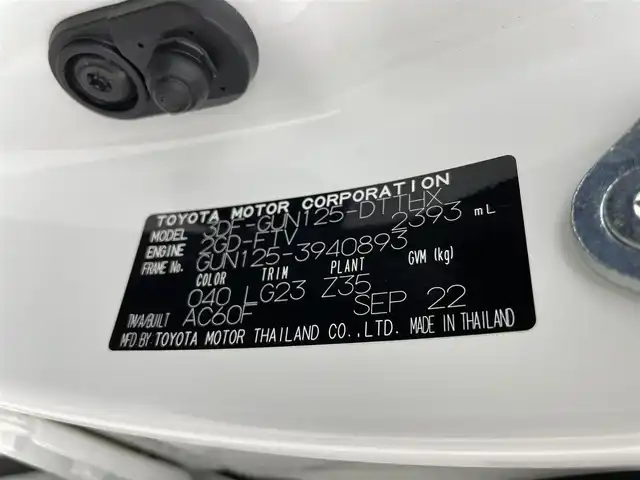 トヨタ ハイラックス Z GRスポーツ 群馬県 2022(令4)年 0.8万km スーパーホワイトⅡ 純正ベッドライナー/ハードトノカバー/＝＝＝＝＝/純正8インチディスプレイオーディオ/・AM/FM/Bluetooth/USB/AppleCarPlay/AndroidAuto/・パノラミックビューモニター/＝＝＝＝＝/純正８インチディスプレイオーディオ　パノラミックビューモニター　純正ベッドライナー　ハードトノカバー　前後ドライブレコーダー　ＥＴＣ　衝突軽減ブレーキ　追従クルーズコントロール　スマートキー　禁煙車