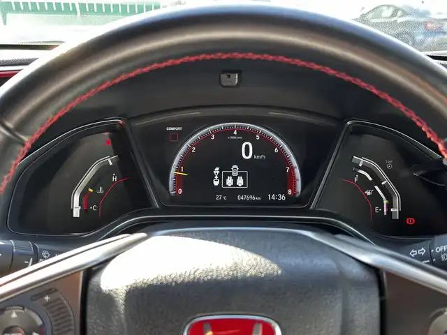 ホンダ シビック タイプR 宮城県 2018(平30)年 4.8万km チャンピオンシップホワイト 純正ナビ（VXM-185VFi）/・CD/DVD/・Bluetooth/・フルセグTV/バックカメラ/ビルトインETC/ドライブレコーダー/革巻きステアリング/クルーズコントロール/ステアリングスイッチ/電動パーキングブレーキ/ブレーキホールド/LEDヘッドランプ/フォグランプ/オートライト/スマートキー＆プッシュスタート/電動格納ミラー/RAYS18インチAW/純正フロアマット/W/サイド/カーテンエアバッグ