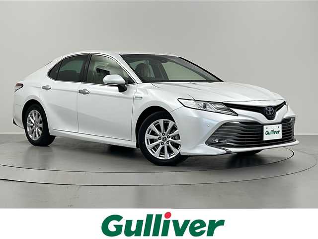 トヨタ カムリ G 福島県 2019(平31)年 3.4万km プラチナホワイトパールマイカ /Toyota Safety Sense/・プリクラッシュセーフティ/・レーントレーシングアシスト/・レーダークルーズコントロール/・オートマチックハイビーム/・クリアランスソナー//社外7インチナビ/・BT.CD.DVD.SD/・フルセグTV//バックカメラ//ビルトインETC//LEDヘッドライト//LEDフォグライト//ステアリングスイッチ//プッシュスタート//スマートキー×2//電動パーキングブレーキ//純正フロアマット//純正18インチAW//電動格納ミラー