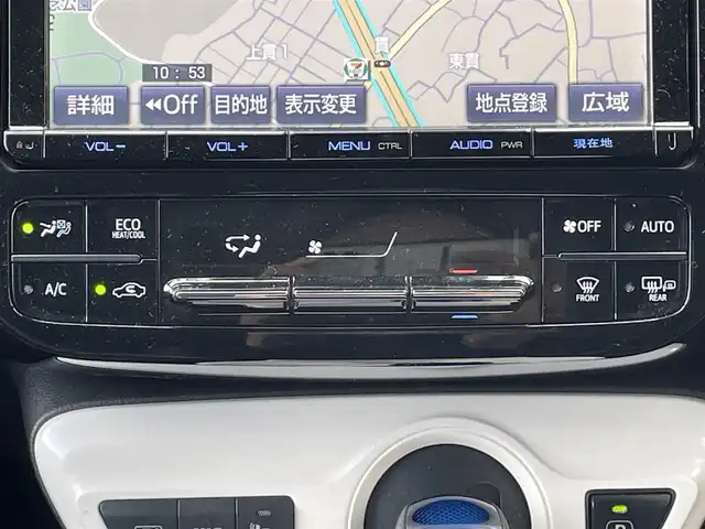 トヨタ プリウス A プレミアム　ツーリングセレ 福岡県 2016(平28)年 9.1万km ホワイトパールクリスタルシャイン モデリスタエアロ(フロント/サイド/リヤ)/純正9インチメモリナビ【DSZT-YC4T】/　(AM/FM/CD/DVD/Bluetooth/フルセグTV)/バックカメラ/トヨタセーフティセンス/・プリクラッシュセーフティ/・レーダークルーズコントロール/・レーンディパーチャーアラート/・オートマッチックハイビーム/ブラインドスポットモニター/シンプルインテリジェントパーキングアシスト/ヘッドアップディスプレイ/横滑り防止/ドライブモードセレクト/純正ビルトインETC/黒レザーシート/革巻きステアリング/ステアリングスイッチ/パワーシート(D)/シートヒーター(D/N)/純正フロアマット/ナノイー/100V電源/ISOFIX/スペアキー×1/保証書/取扱説明書/ナビ取扱説明書