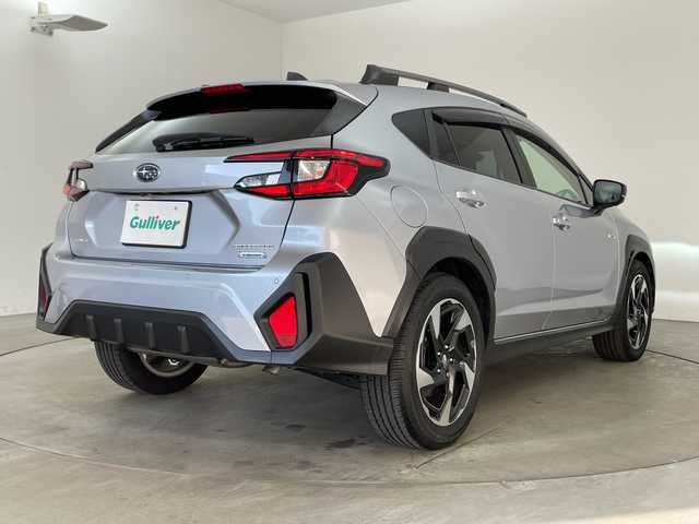 スバル クロストレック リミテッド 兵庫県 2024(令6)年 0.6万km アイスシルバーメタリック ・ワンオーナー車/・純正11.6インチナビ/TV/USB/Bluetooth/・全方位カメラ/・ETC2.0/・アイサイト/・プリクラッシュブレーキ/・レーンキープアシスト/・車線逸脱防止/・レーダークルーズコントロール/・先行車発進告知/・後退時ブレーキアシスト/・ドライバーモニタリングシステム/・後側方警戒支援システム/・ステアリング連動ヘッドランプ/・前席パワーシート/・前席シートヒーター/・ステアリングヒーター/・ステアリングスイッチ/・社外前後ドライブレコーダー/・スマートキー/・ルーフレール/・純正18インチアルミホイール/・LEDヘッドライト/・フォグランプ/・オートライト