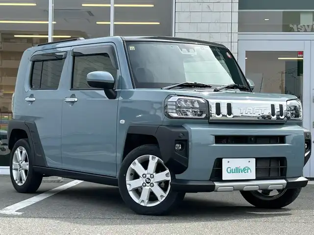 ダイハツ タフト G クロムベンチャー 兵庫県 2021(令3)年 2.2万km レイクブルーメタリック 純正７インチナビ　/Bluetooth/フルセグTV/CD/DVD/ＥＴＣ　/ドライブレコーダー　/ガラスルーフ　/バックカメラ　/アラウンドビューモニター/クリアランスソナー　/フォグランプ　/ルーフレール　/純正フロアマット　/純正アルミホイール　/スペアキー