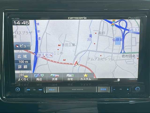 スズキ スペーシア カスタム XS 長野県 2014(平26)年 12.4万km パールホワイト ４WD/メモリーナビTV/バックカメラ /純正１４インチアルミ/左側パワースライドドア/純正フロアマット/保証書・取説