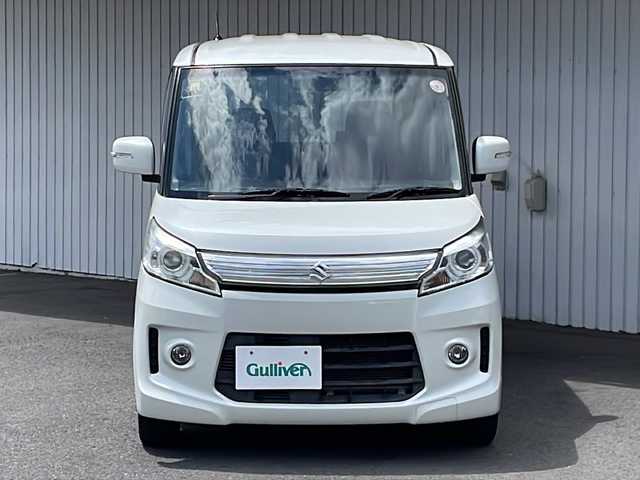 スズキ スペーシア カスタム XS 長野県 2014(平26)年 12.4万km パールホワイト ４WD/メモリーナビTV/バックカメラ /純正１４インチアルミ/左側パワースライドドア/純正フロアマット/保証書・取説