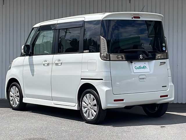 スズキ スペーシア カスタム XS 長野県 2014(平26)年 12.4万km パールホワイト ４WD/メモリーナビTV/バックカメラ /純正１４インチアルミ/左側パワースライドドア/純正フロアマット/保証書・取説
