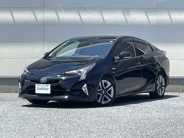 トヨタ プリウス A ツーリングセレクション 茨城県 2016(平28)年 15.9万km アティチュードブラックマイカ HUD/パーキングアシスト/オートクルーズコントロール/ステアリングスイッチ/ラゲッジゴムマット/トノカバー/取説/保証/ビルドインETC/バックカメラ/純正ナビ（DSZT-YC4T