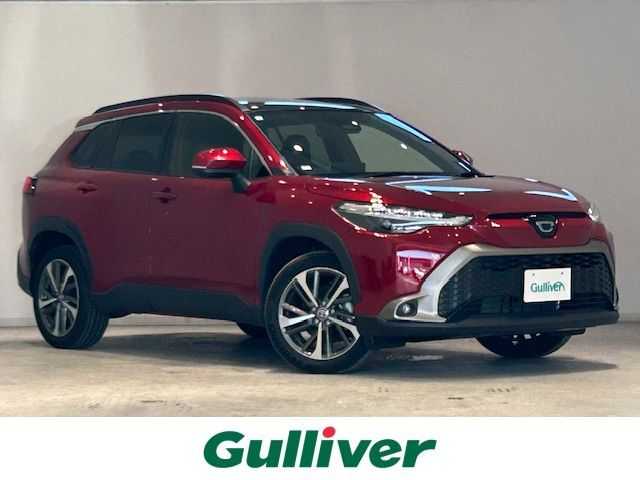 トヨタ カローラ クロス ハイブリッド Z 宮城県 2024(令6)年 0.9万km センシュアルレッドマイカ 純正10.5インチナビ/アラウンドビューモニター/トヨタセーフティセンス/・プリクラッシュセーフティー/・レーントレーシングアシスト/・レーンディパーチャーアラート/・レーダークルーズコントロール/・発進遅れ告知機能/パノラマルーフ/前後コーナーセンサー/ブラインドスポットモニター/前後ドライブレコーダー/ヒートシーター/パワーシート/本革シート/純正2.0ビルトインETC/純正18インチアルミホイール/純正フロアマット/LEDヘッドライト/フォグランプ/フルセグTV/Bluetooth、CD