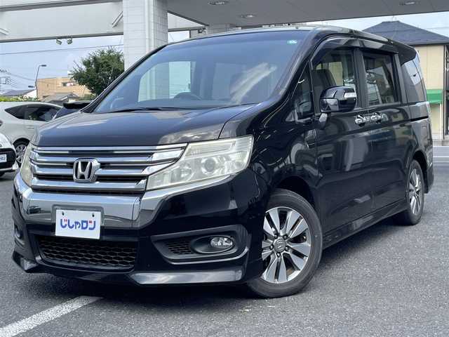 ホンダ ステップワゴン スパーダ Z インターナビセレ 埼玉県 2013(平25)年 12.1万km プレミアムスパークルブラックパール (株)IDOMが運営する【じしゃロン鳩ヶ谷店】の自社ローン専用車両になりますこちらは現金またはオートローンご利用時の価格です。自社ローンご希望の方は別途その旨お申付け下さい/Ｈｏｎｄａインターナビ/（CD/DVD）/フルセグＴＶ/バックカメラ/ビルドインＥＴＣ/両側パワースライドドア/クルーズコントロール/アイドリングストップ/純正アルミホイール/純正フロアマット
