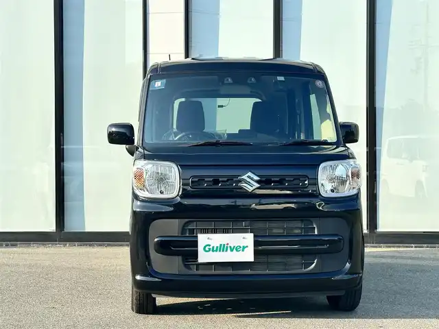 スズキ スペーシア HYBRID G 大阪府 2021(令3)年 2.3万km ブルーイッシュブラックパール3 ワンオーナー　/社外ナビTV/CD/Bluetooth/USB/バックモニター　/衝突軽減ブレーキ　/リアコーナーセンサー/レーンキープアシスト　/アイドリングストップ　/前後ドライブレコーダー　/純正フロアマット　/プッシュスタート　/スマートキー