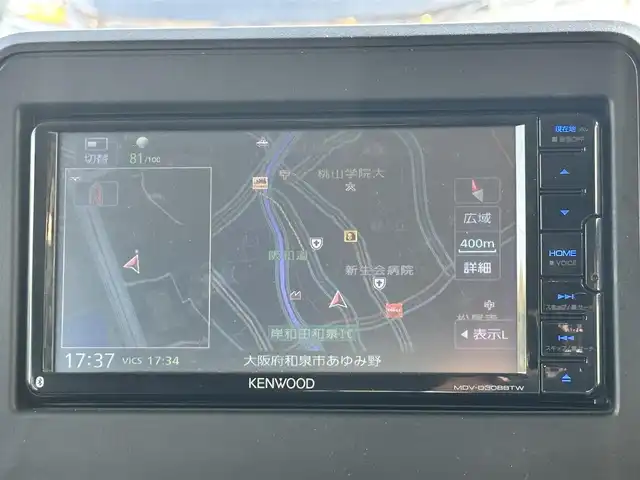 スズキ スペーシア HYBRID G 大阪府 2021(令3)年 2.3万km ブルーイッシュブラックパール3 ワンオーナー　/社外ナビTV/CD/Bluetooth/USB/バックモニター　/衝突軽減ブレーキ　/リアコーナーセンサー/レーンキープアシスト　/アイドリングストップ　/前後ドライブレコーダー　/純正フロアマット　/プッシュスタート　/スマートキー