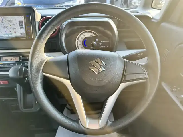 スズキ スペーシア HYBRID G 大阪府 2021(令3)年 2.3万km ブルーイッシュブラックパール3 ワンオーナー　/社外ナビTV/CD/Bluetooth/USB/バックモニター　/衝突軽減ブレーキ　/リアコーナーセンサー/レーンキープアシスト　/アイドリングストップ　/前後ドライブレコーダー　/純正フロアマット　/プッシュスタート　/スマートキー