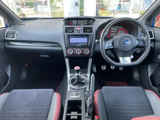 スバル ＷＲＸ ＳＴＩ STI タイプS 青森県 2016(平28)年 8.5万km WRブルーパール ４WD/ナビ/フルセグTV/CD/DVD/BT/ETC/パワーシート/STiフルエアロ/バックカメラ/大型リヤウイング