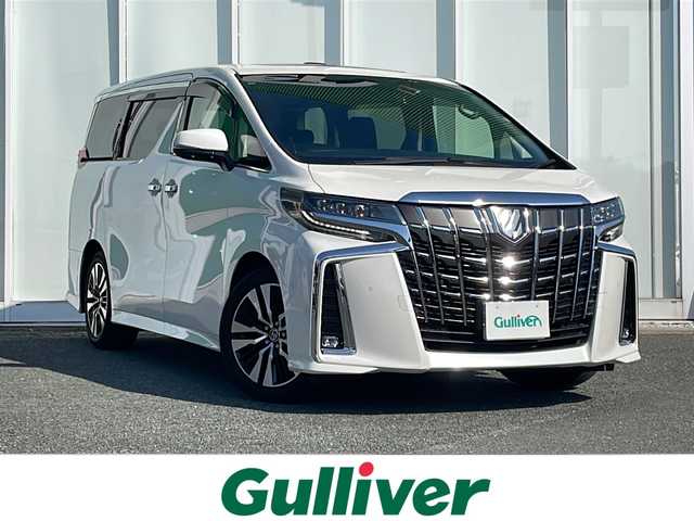 トヨタ アルファード S Cパッケージ 福岡県 2020(令2)年 2.6万km ホワイトパールクリスタルシャイン 純正メーカーナビ/（フルセグTV/CD/DVD/USB/BT/AM/FM/SD)/全方位カメラ/バックカメラ/サンルーフ/純正13.3インチフリップダウンモニター/JBLサウンド/デジタルインナーミラー/BSM/RSA/パワーバックドア/両側パワースライドドア/シートヒーター/エアシート/ステアリングヒーター/パワーシート/シートメモリ機能/電動パーキングブレーキ/HOLDボタン/クリアランスソナー/プリクラッシュ/横滑り防止装置/車線逸脱警報/オートマチックハイビーム/置くだけ充電/フォグランプ/ルームランプ/後席サンシェード/前方ドライブレコーダー/ETC2.0/レーダークルーズコントロール/LEDヘッドライト/純正18インチホイール